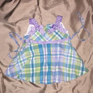 6m girls dress blue purple